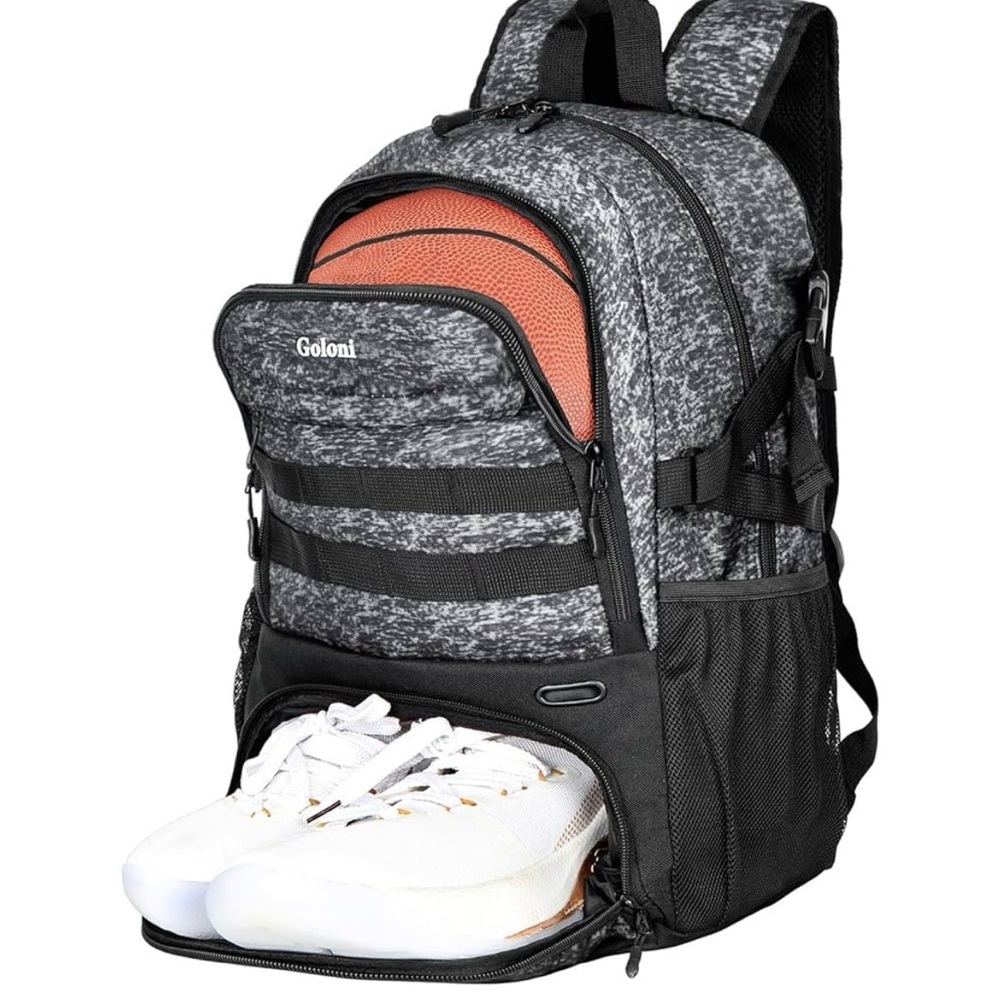Gray and Black Men's Sport Backpack